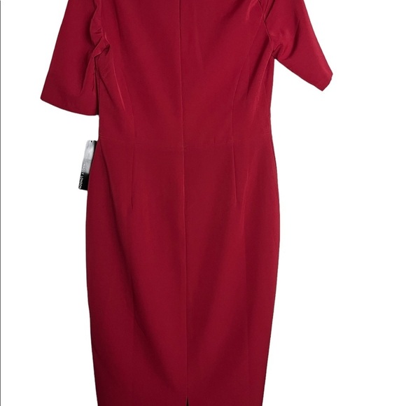 Maggy London Woman’s Carolyn Midi Red Dress / Size-Medium - Picture 7 of 16
